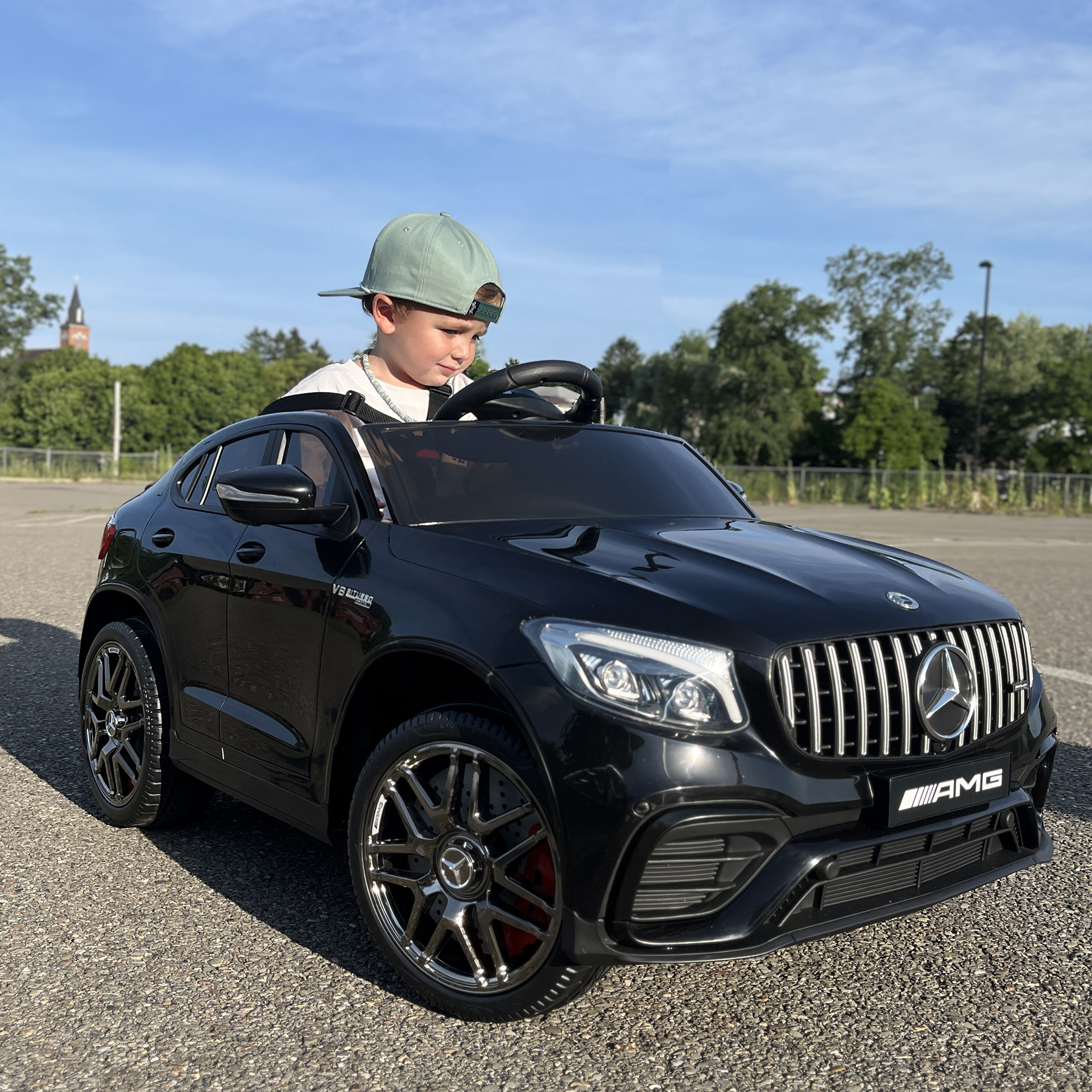 Kindervoertuig afstandsbediening elektrische auto Mercedes-Benz MP3 3-8 jaar 2 kleuren