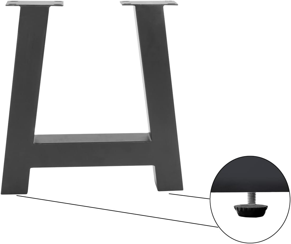 SAM Esstisch 180 x 90 cm Cali, Baumkantentisch naturfarben, Akazienholz massiv, A-Gestell aus Metall Schwarz, aufgedoppelte Kanten 25+25 mm