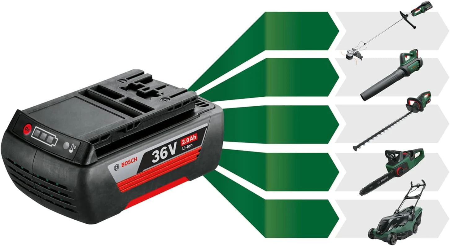 Bosch Accu-bladblazer AdvancedLeafBlower 36V-750 (1x 2,0 Ah accu, 36 volt systeem, voor het verwijderen van hardnekkige bladeren op grote oppervlakken, laag gewicht: 2,8 kg, in doos)