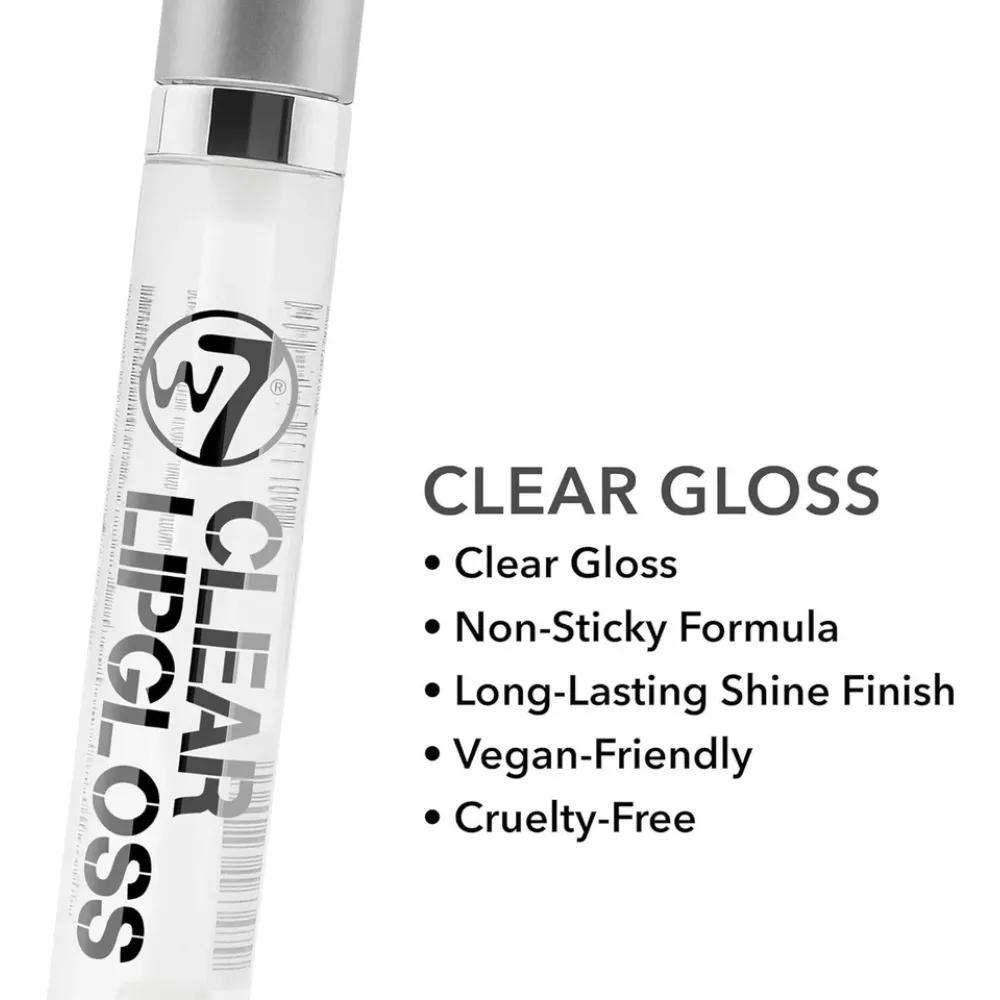 W7 Iridescent Lip Topper �?Soft Clear Liquid Gloss with High-Shine