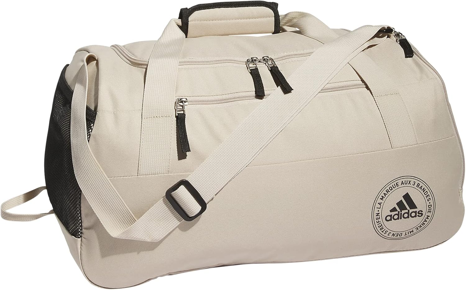 adidas Squad 5 Duffel Bag, Wonder Beige/Black, One Size