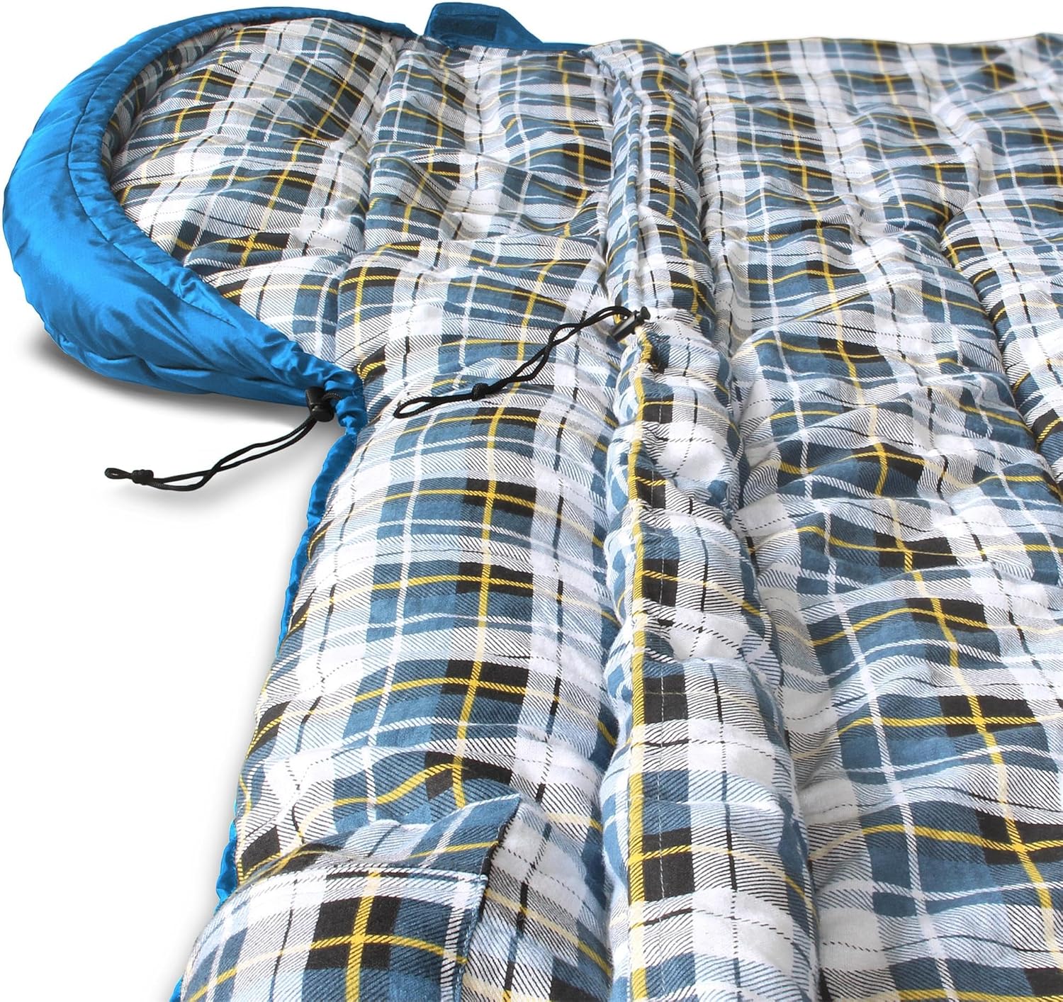 normani 4-in-1-Funktion Extrem Outdoor Schlafsack 'Antarctica' aus Nylon Rip-Stop mit 500 + 250 g/m² Hollow Fiber Füllung 220 x 90 cm