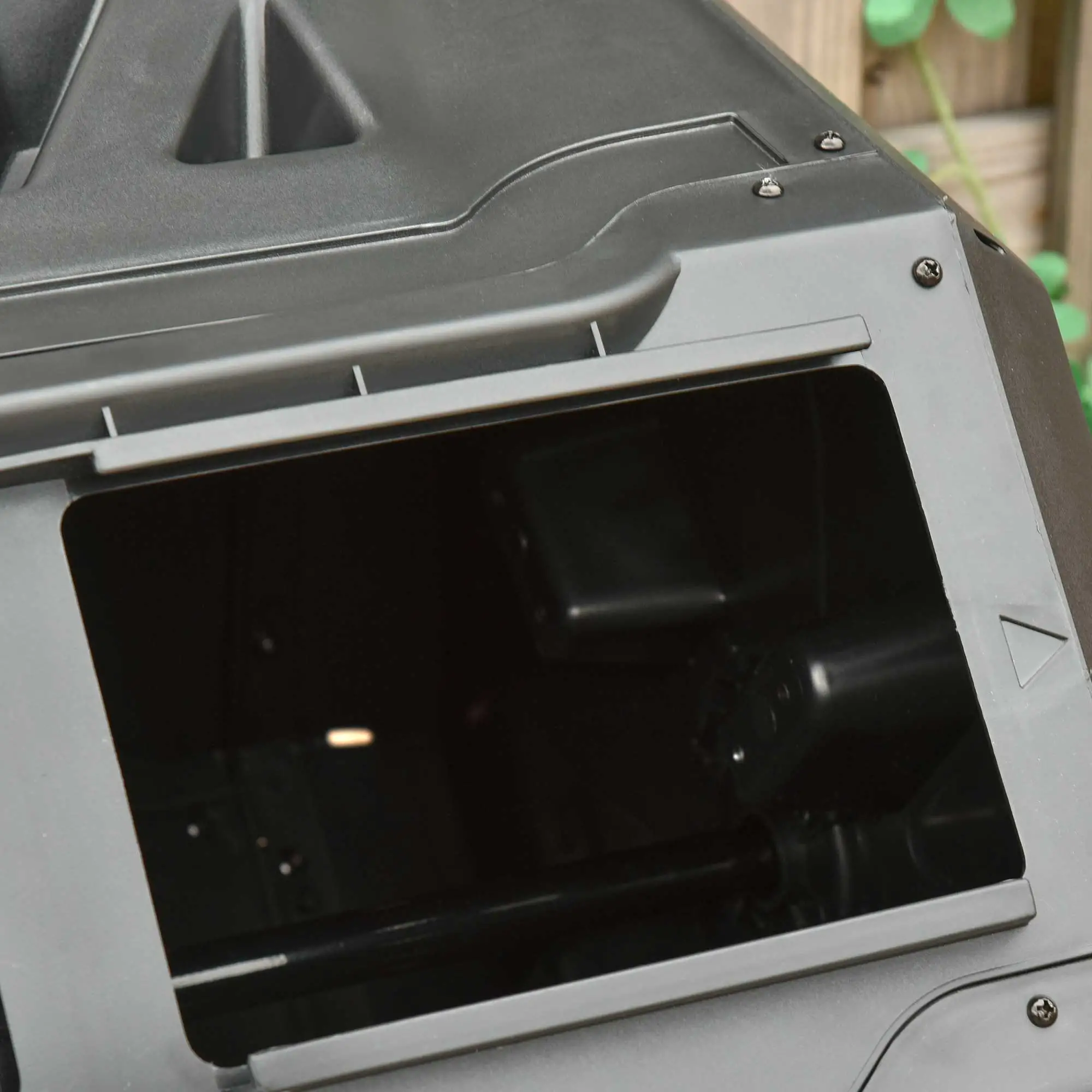 Outsunny Trommelcomposter met 2 kamers 360�� draaibaar