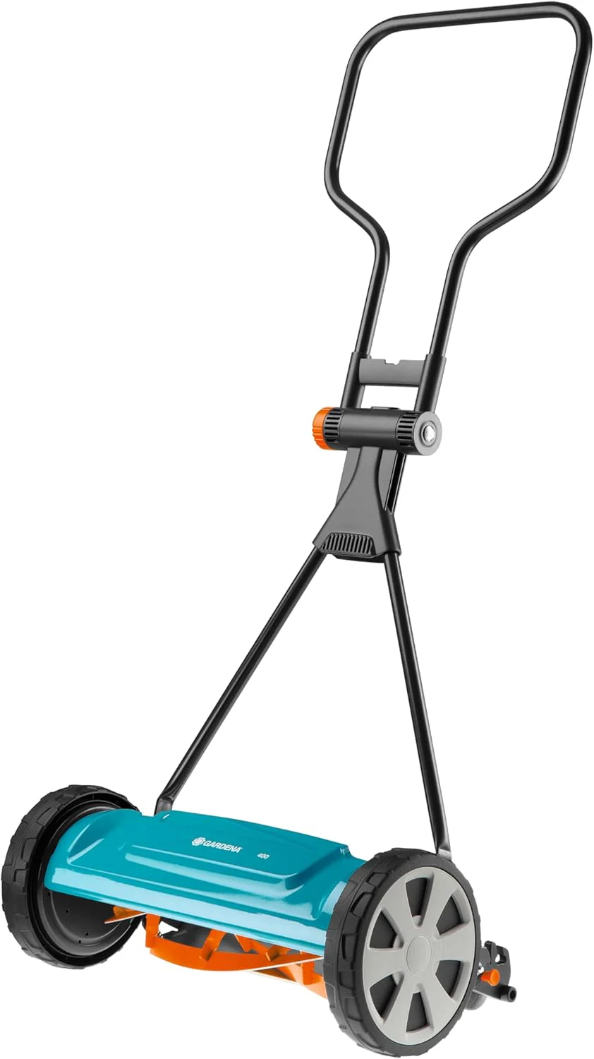 Gardena Classic Kooimaaier 400: Handgrasmaaier met 40 cm werkbreedte voor gazons tot 200 m2, maaimes van kwaliteitsstaal, contactloze snijtechniek, stil en precies (4018-20)