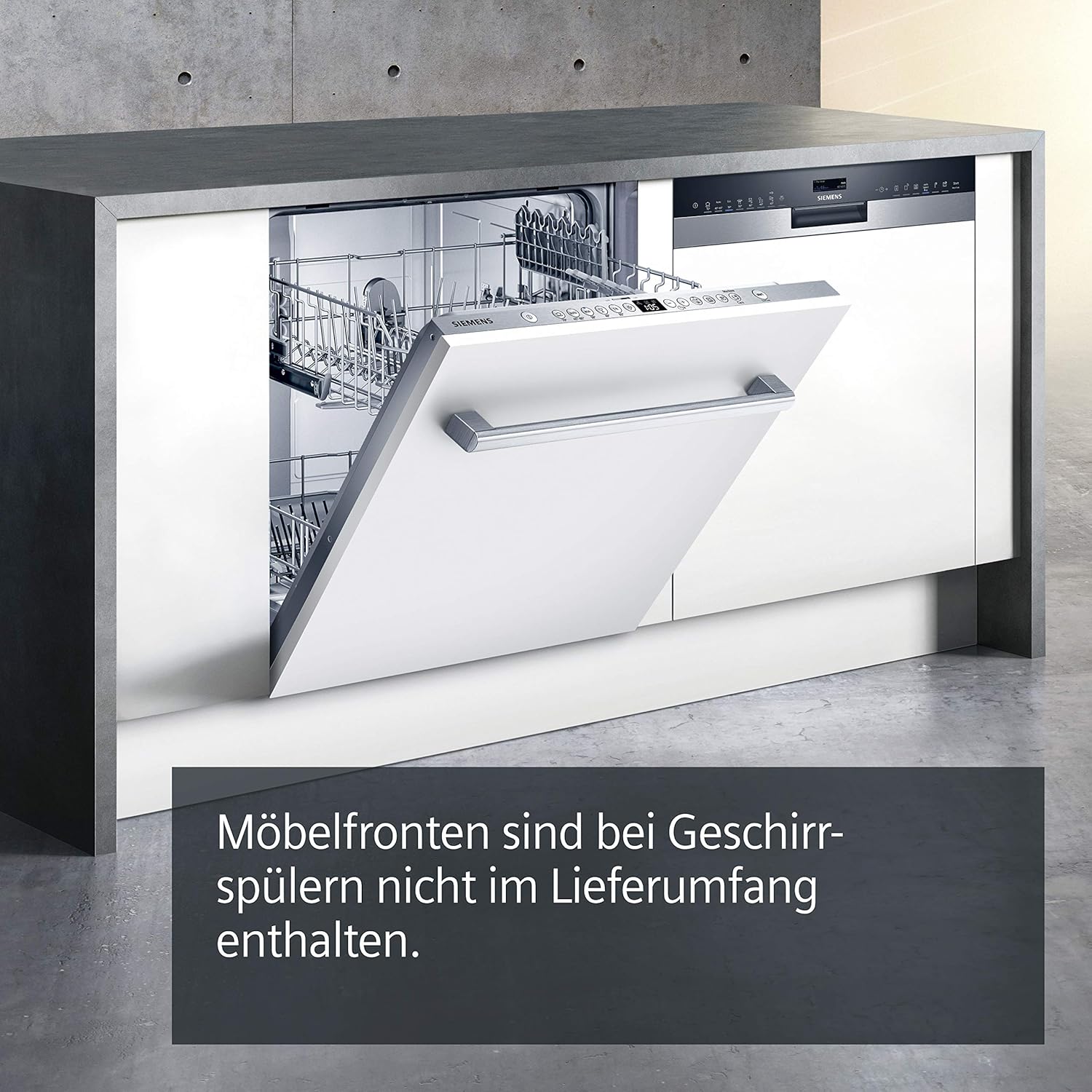 Siemens SN63EX14VE, iQ300 Smarter Geschirrspüler, Vollintegrierte Spülmaschine mit Besteckschublade, 60 cm, Auto Türöffnung dank autoOpen dry, Besonders leise durch iQdrive-Motor, infoLight aquaStop