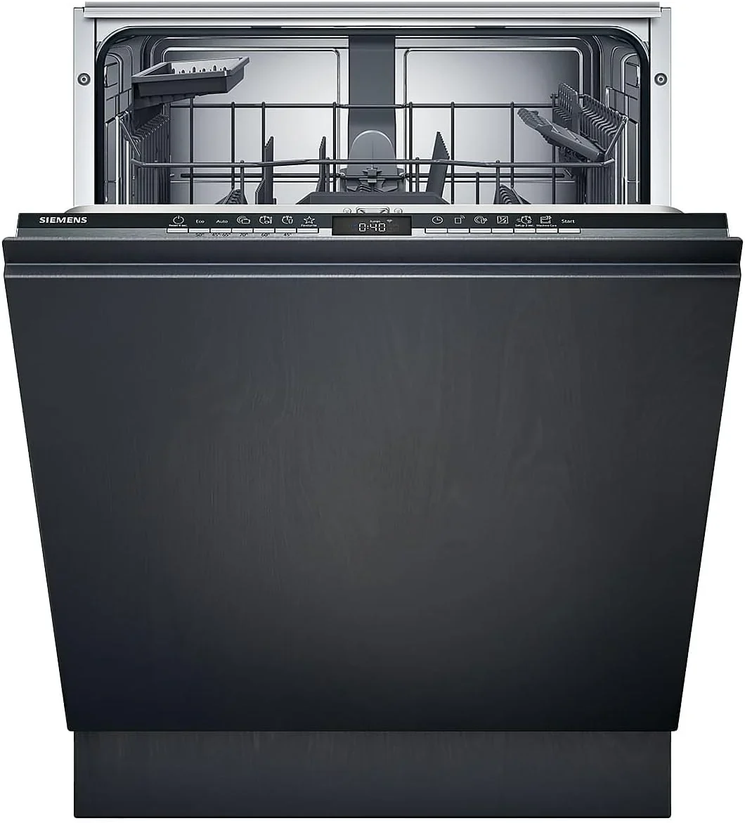 Siemens SN63EX14VE, iQ300 Smarter Geschirrsp��ler, Vollintegrierte Sp��lmaschine mit Besteckschublade, 60 cm, Auto T��r?ffnung dank autoOpen dry, Besonders leise durch iQdrive-Motor, infoLight aquaStop