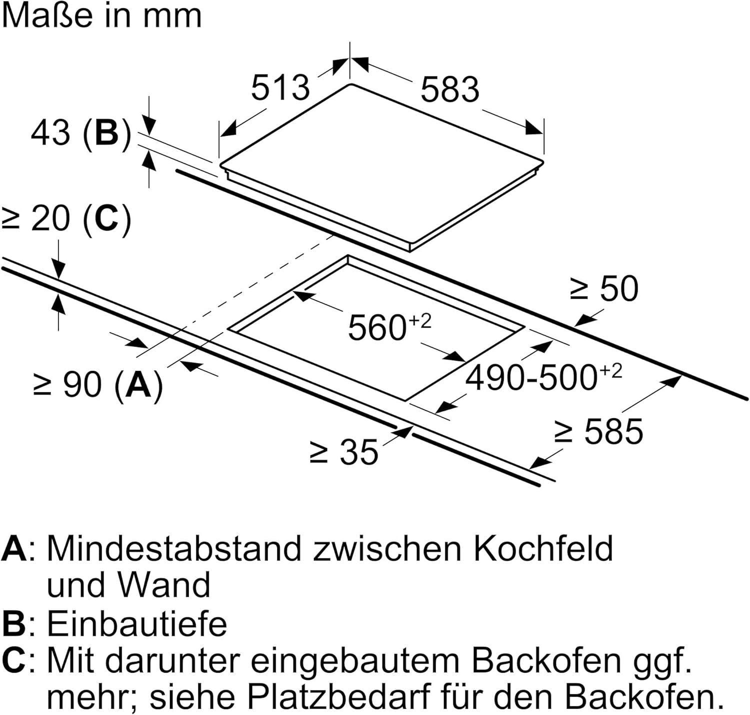 Bosch HND411LW63, Einbau-Herd-Set, Einbau-Herd 60 cm, HEA513BS3, Serie 4, 3D Heißluft, Einfache Bedienung, Weiß  und  Elektro-Kochfeld 60 cm, NKN645GA2E, Serie 4, Herdgesteuert, 21cm Kochzone, Mit Rahmen