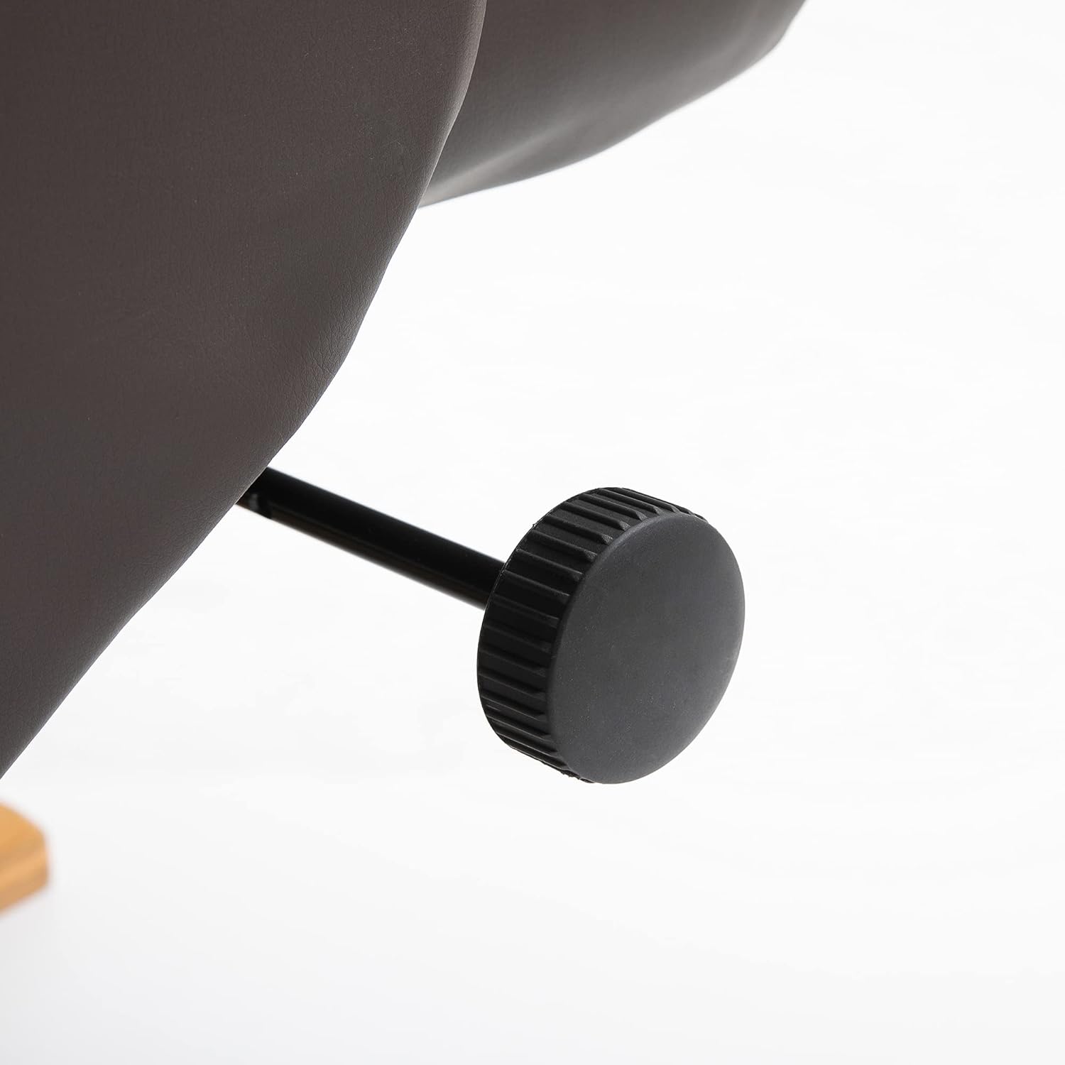 HOMCOM Relaxsessel mit Hocker, 360°drehbarer Fernsehsessel mit Massage, Liegefunktion, Massagesessel mit Seitentasche, TV-Sessel, Kunstleder für Wohnzimmer Braun