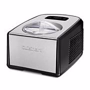 Cuisinart ICE-100 1,5 Quart IJs en Gelato Maker, Volledig Automatisch met Commercieel Kwaliteitscompressor en 2 Peddels, 10-Minuten Koelfunctie, Zwart en Roestvrij Staal
