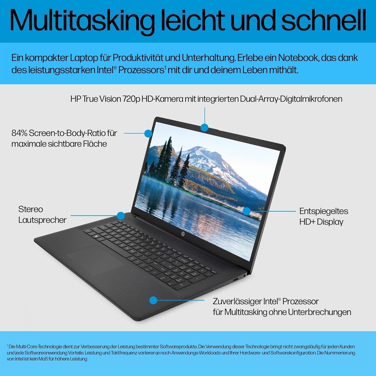 Laptop mit 17,3