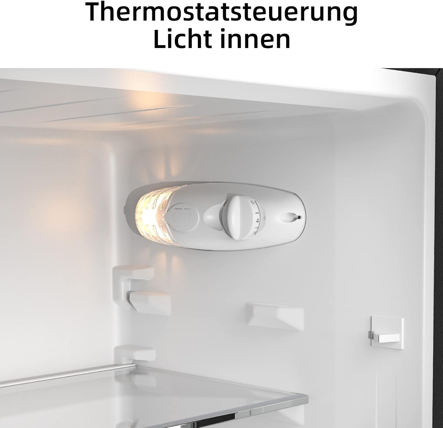 CHIQ CTT107BC Kühlschrank Klein 107 Liter, Höhe 84cm, Tiefe 55cm, Platzbedarf nur 0,3 ㎡, Mikro-Gefrierfach, Vario Box, 7 Temperaturregelstufen, geräuscharm, 87 kWh/Jahr, Schwarz