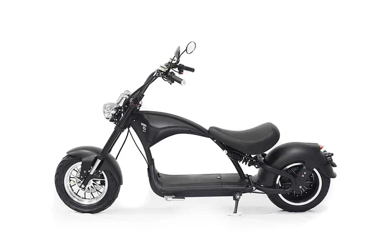 Mangosteen M1P Elektro-Chopper in Mattschwarz – 2000W Bürstenloser Motor, 60 km/h Hchstgeschwindigkeit