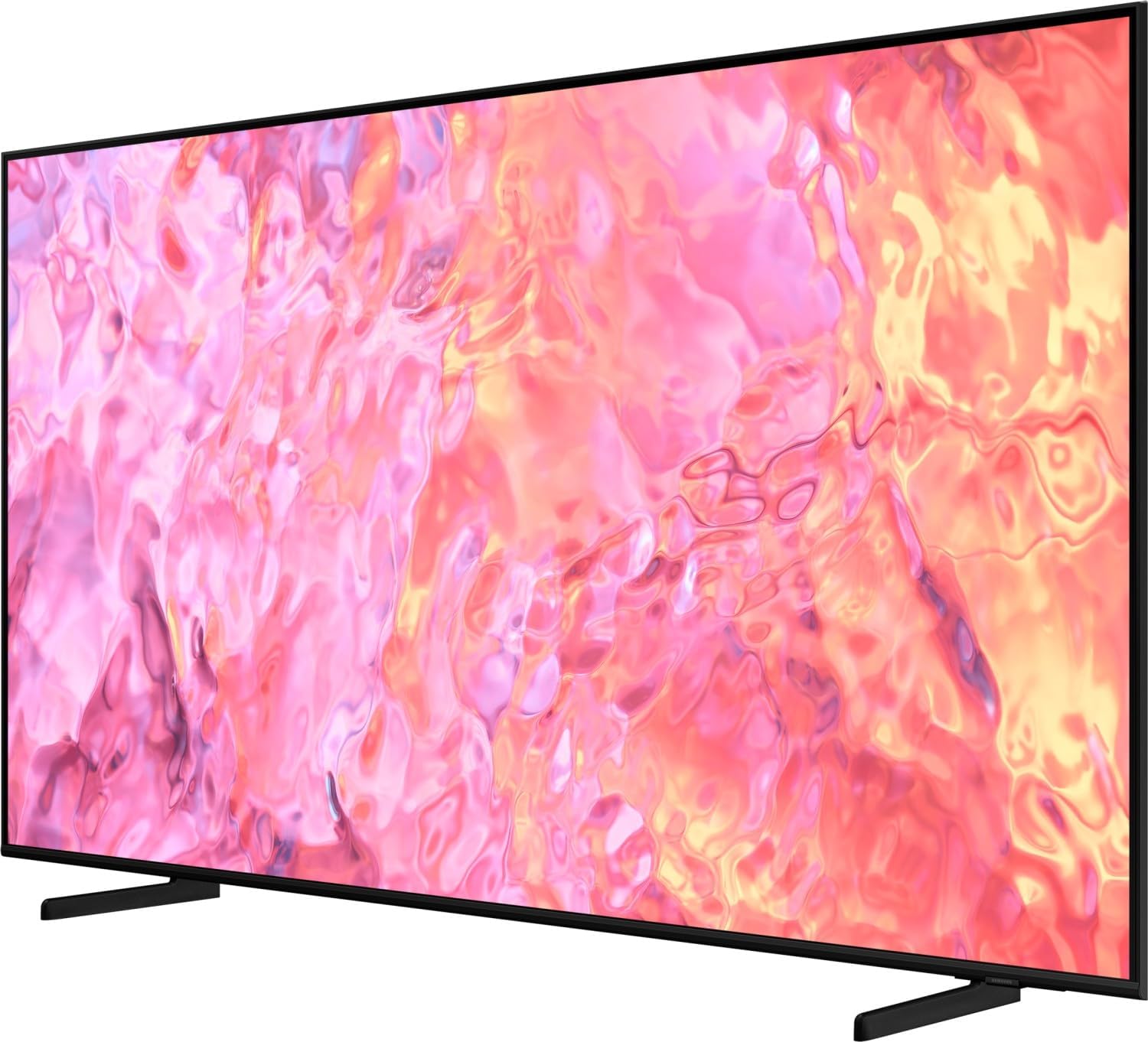 QLED 4K Q60C 55 Zoll Fernseher, Quantum-Dot-Technologie, Quantum HDR, AirSlim Design, Smart TV [2023] (55Q60C)