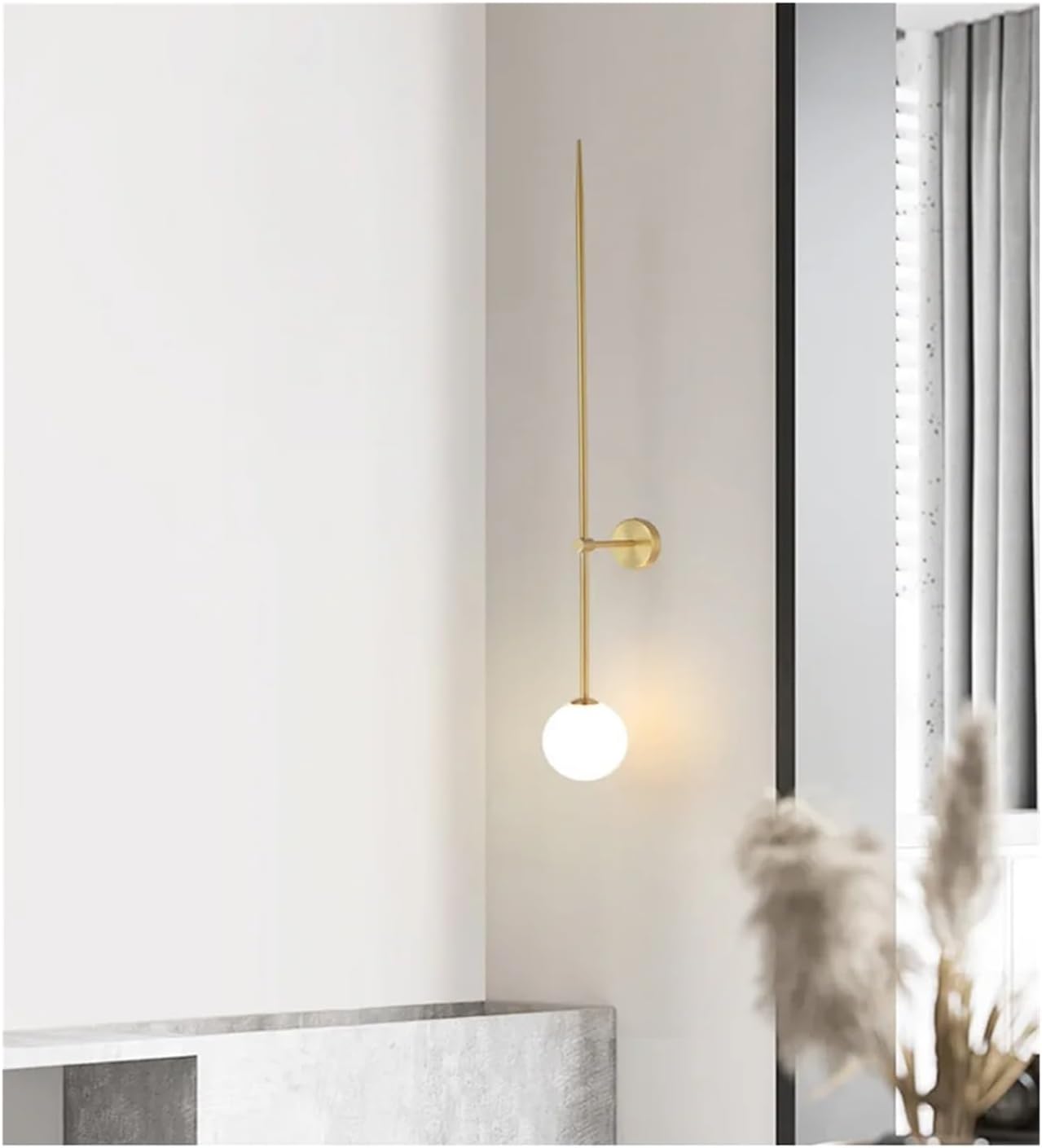 Wandleuchte, Kunstbeleuchtung for Wohnzimmer, Schlafzimmer, Bars, Restaurants und Treppenhäuser(Nature White,75CM b)
