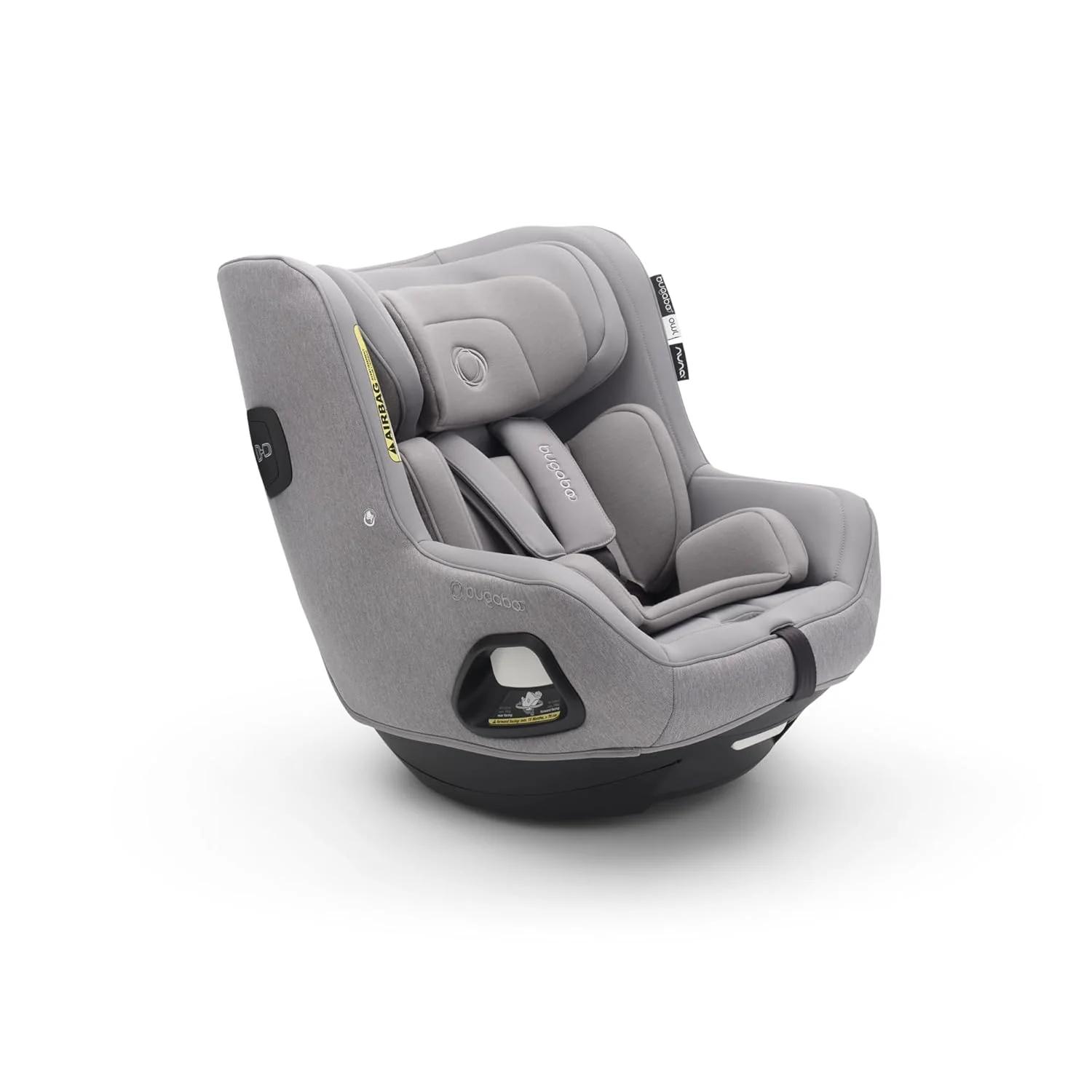 Bugaboo Owl by Nuna Isofix autostoel vanaf de geboorte tot 4 jaar, 0-18 kg. 360 graden draaibaar, Groep 0+/1, ultiem comfort en veiligheid, versterkte schaal en zijdelingse bescherming, Grey
