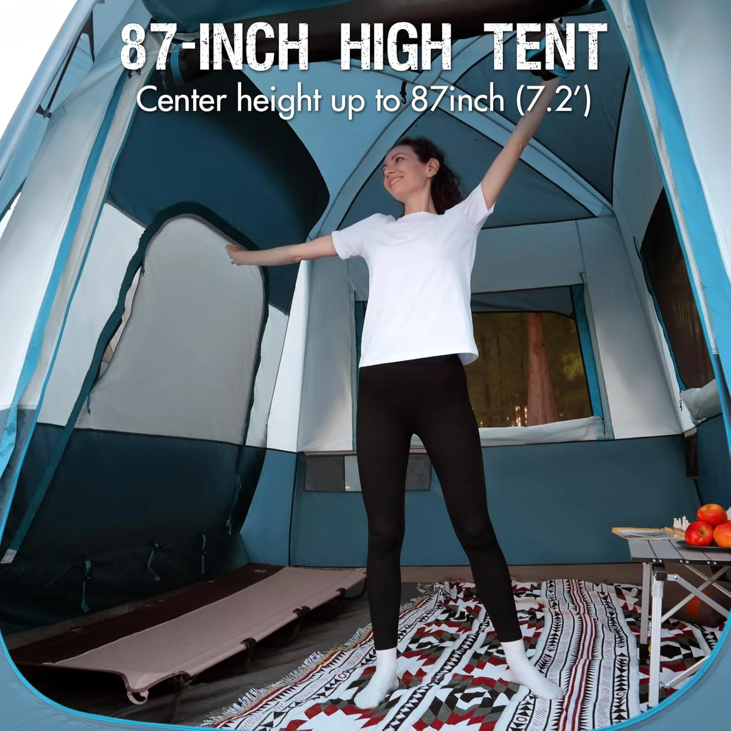 Portal 5-Person SUV Tent with Porch, 2-in-1 Car Camping Tent, Water-Resistant & Windproof, Trunk Tent with 2 Doors for Travel & Outdoor Adventures