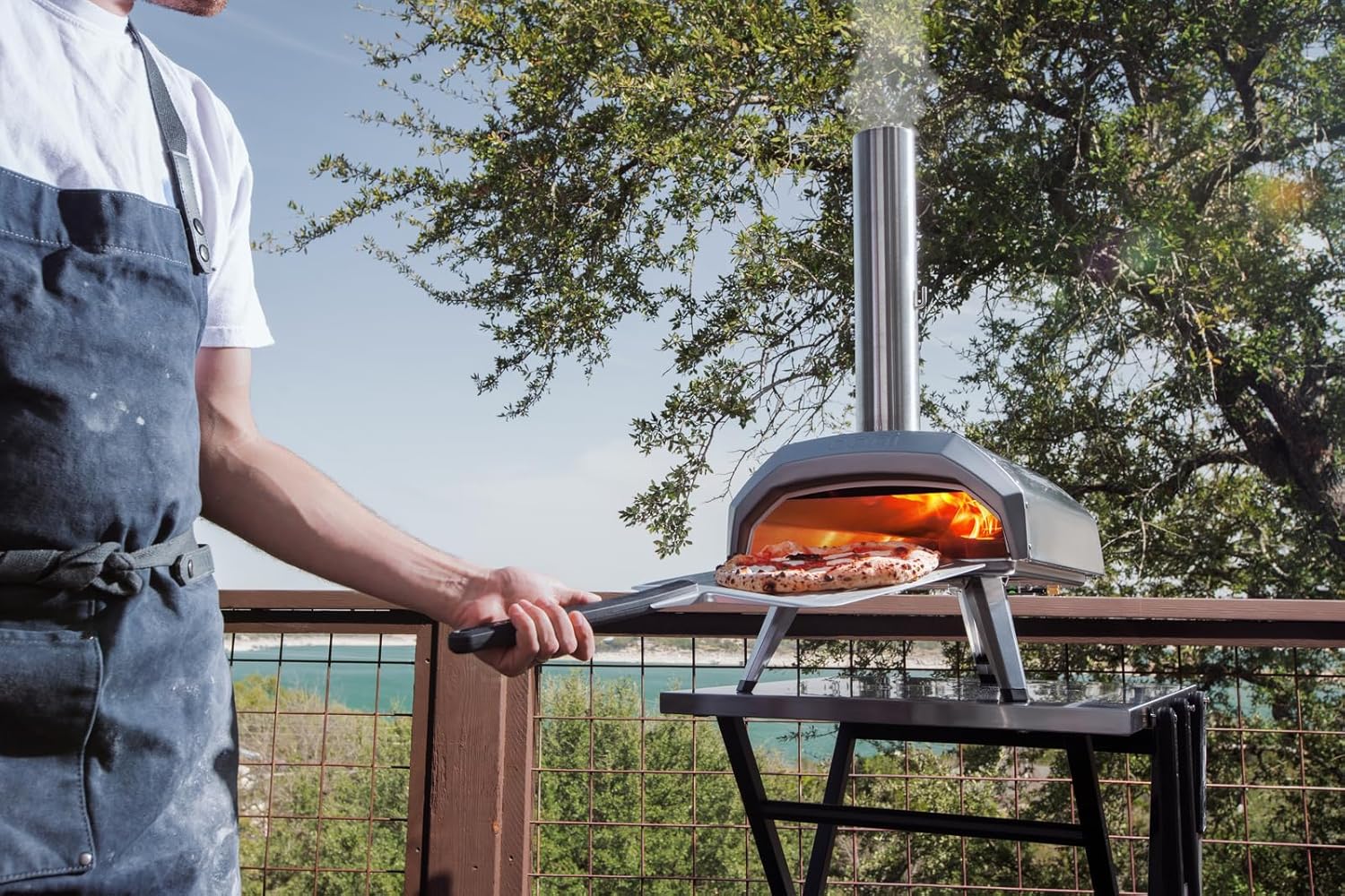 Ooni Karu 12 Multi-Fuel Outdoor Pizza Oven Reaches 950°F and Cooks 12 Inch Pizzas