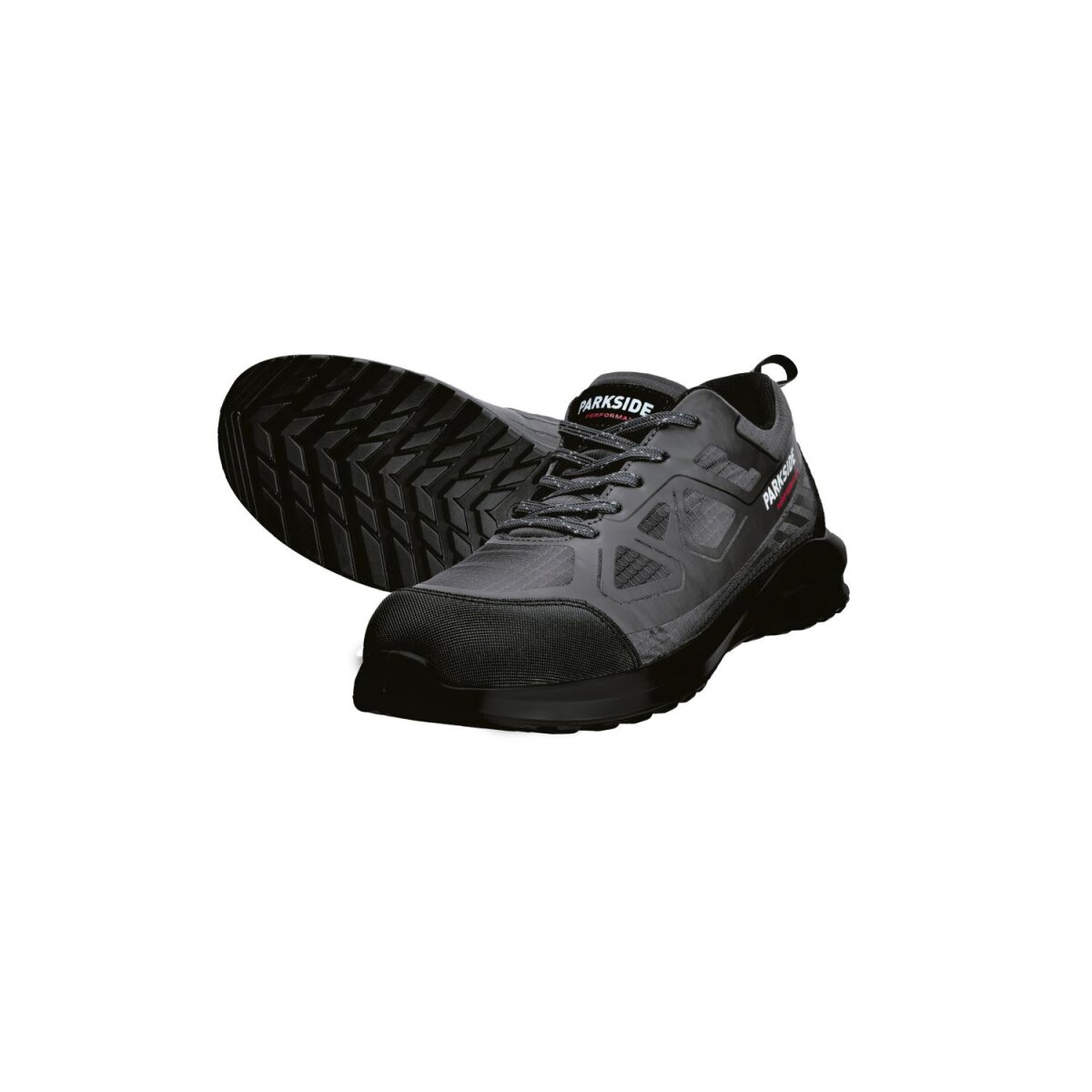 PARKSIDE PERFORMANCE® Herren Sicherheitsschuh, S3, mit Fiberglas-Zehenkappe (Grau, 44) - B-Ware neuwertig