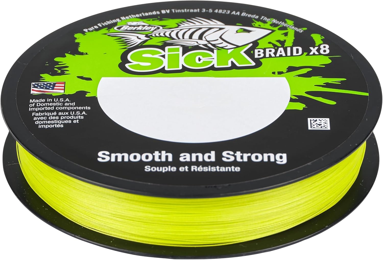 Berkley Sick Braid – 8-fach geflochtene Angelschnur, super glattes 8-fach Multifaden PE Raubfischgeflecht, Angelschnüre 150-300 m zum Süßwasser- oder Salzwasser-Meeresangeln