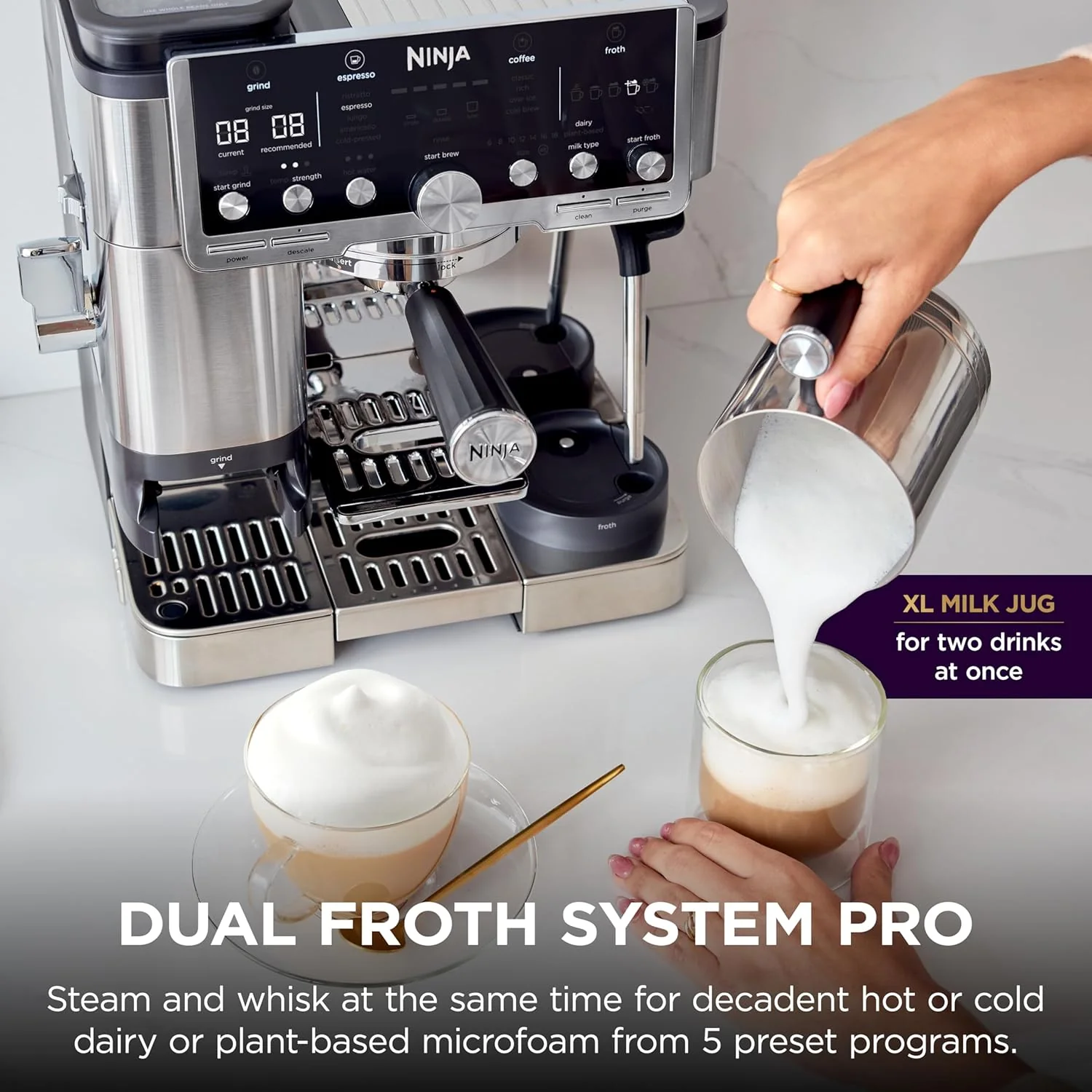 Ninja Luxe Café Pro Series, Espresso Machine, Drip Coffee, Cold Brew