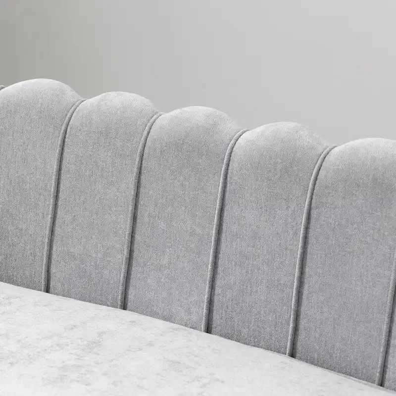 59W Mid-century Modern Tufted Loveseat Upholstered Sofa