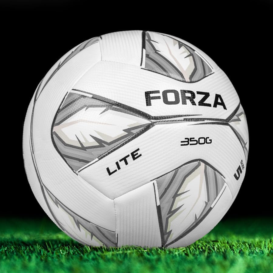 FORZA Lite & UltraLite Fußball [Größen 3,4 und 5] | Leichter Trainingsball für Jugendliche und Verletzungsrehabilitation | Ball mit geringem Aufprall für Übungen und Erholung von Schulen