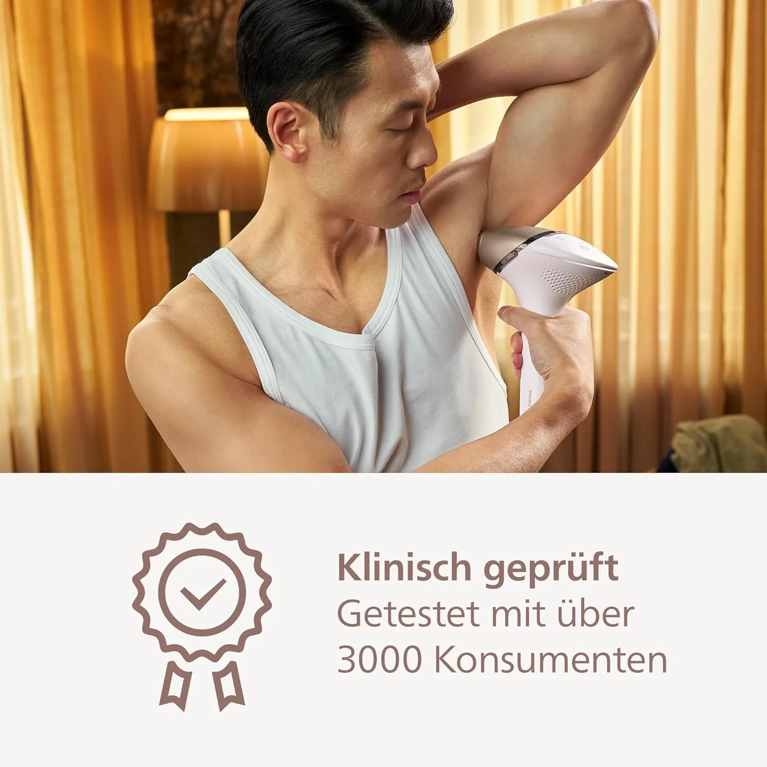 Philips Lumea IPL Haarentfernungsger?t 9000 Series �C Haarentfernungsger?t mit SenseIQ Technologie, 3 Aufs?tze f��r K?rper, Gesicht und Pr?zision, kabellos (Modell BRI955/00)
