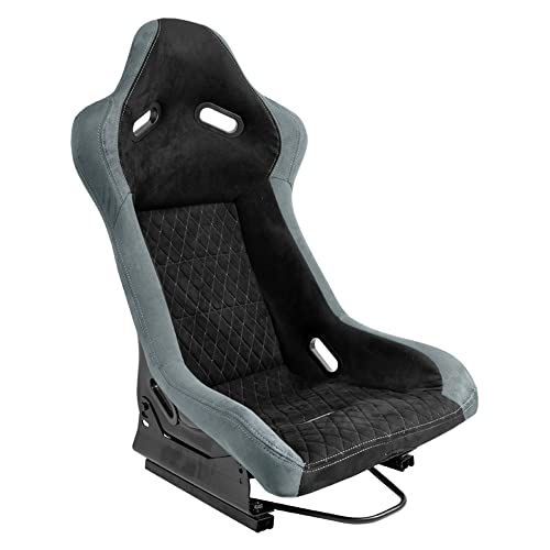 Sedile Sportivo 'LV'   Nero/Grigio   Schienale Fisso in Poliestere   incl. Slitte : Amazon.it: Sport e tempo libero