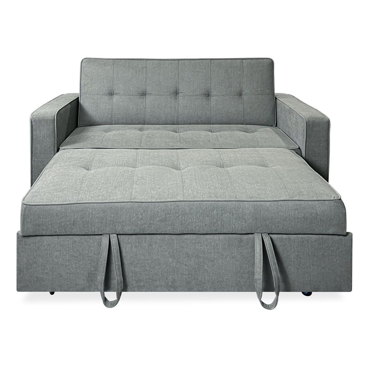 2026 Sofá Cama De 2 Plazas Modelo Vienna Con Reposabrazos, Gris, Diseño Moderno, Práctico Y Funcional