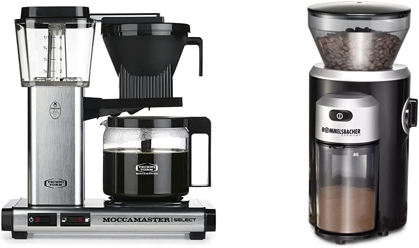 Moccamaster KBG Select, Kaffeemaschine, Retro Kaffeemaschine, Filterkaffee, Off-White, 1.25L