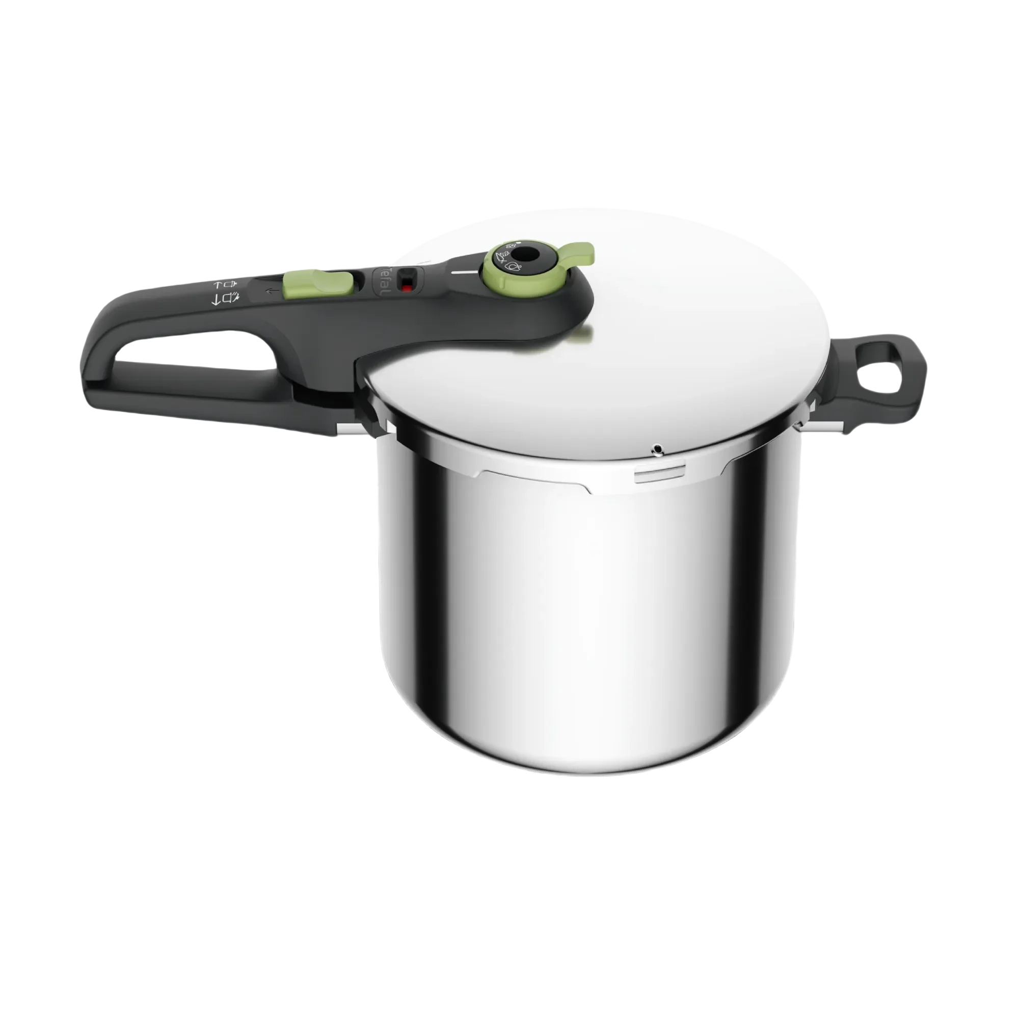 Tefal Secure Trendy inductiegeschikte snelkookpan van roestvrij staal, 8L