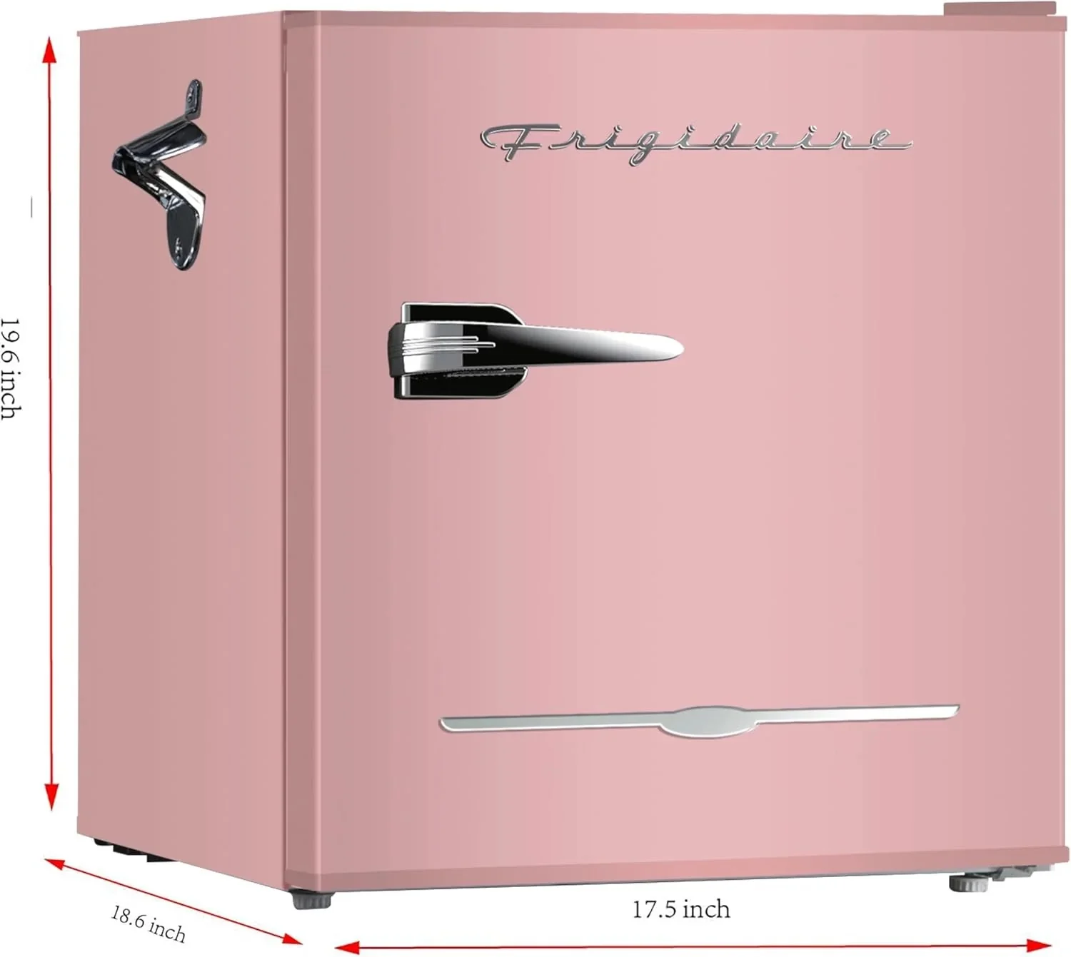 Frigidaire EFR176 Retro Compact Fridge with Chiller Mini Refrigerator with Built-in Bottle Opener for Office, Bedroom, Dorm Room or Cabin, 1.6 cu ft 16