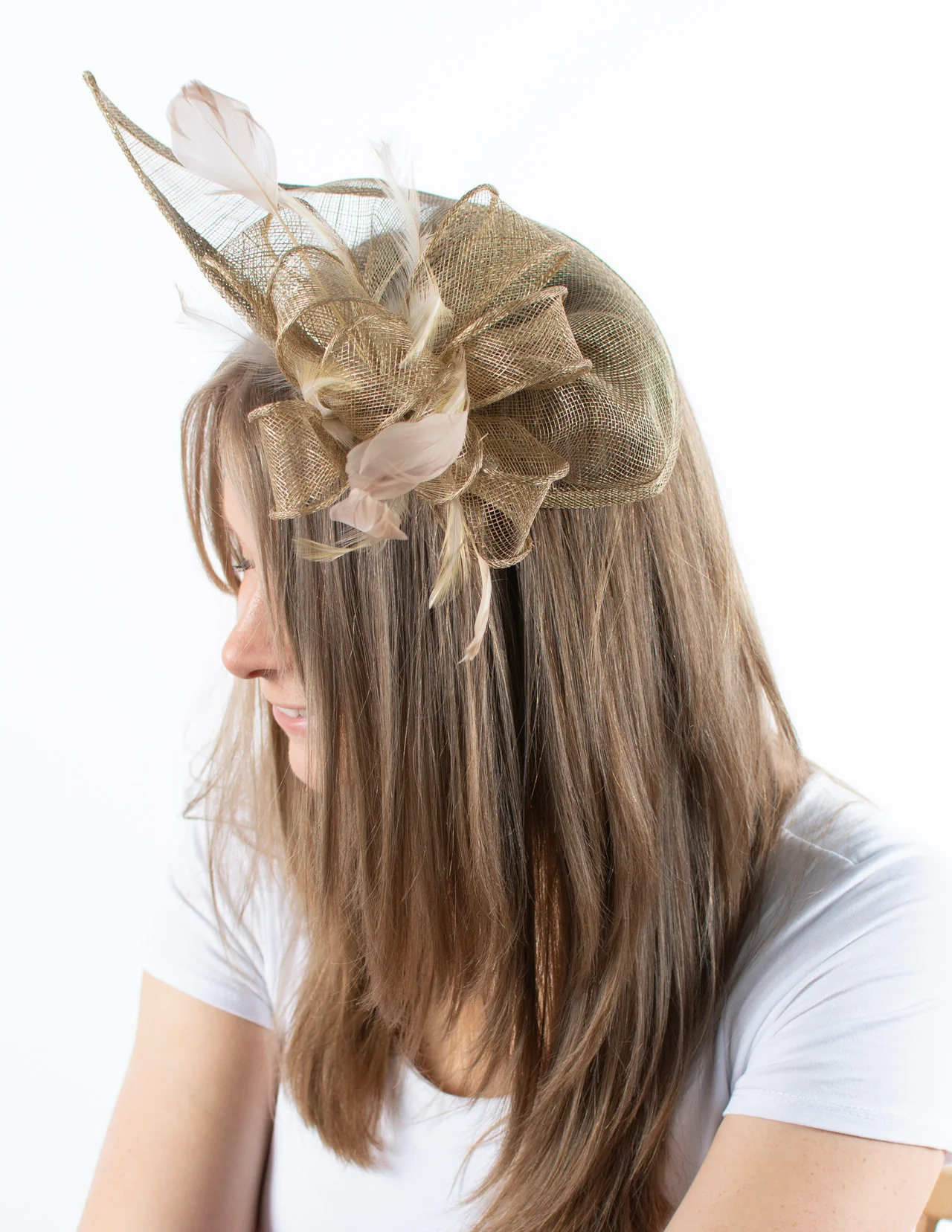 Fascinator | Teardrop | Gold