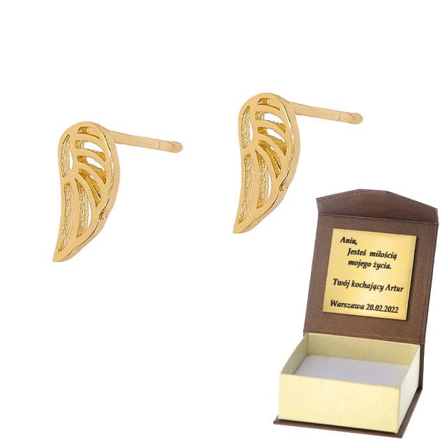 Złote kolczyki Próby 585