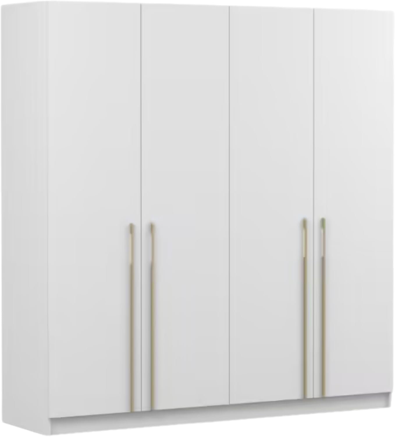 Fabryka Mebli Idźczak Drehtürenschrank, Kleiderschrank - Schlafzimmerschrank - 57 x 200 x 210 cm - Wohnzimmerschrank, Garderobenschrank, Schrank mit Einlegeböden und Zwei Kleiderstangen - Weiß