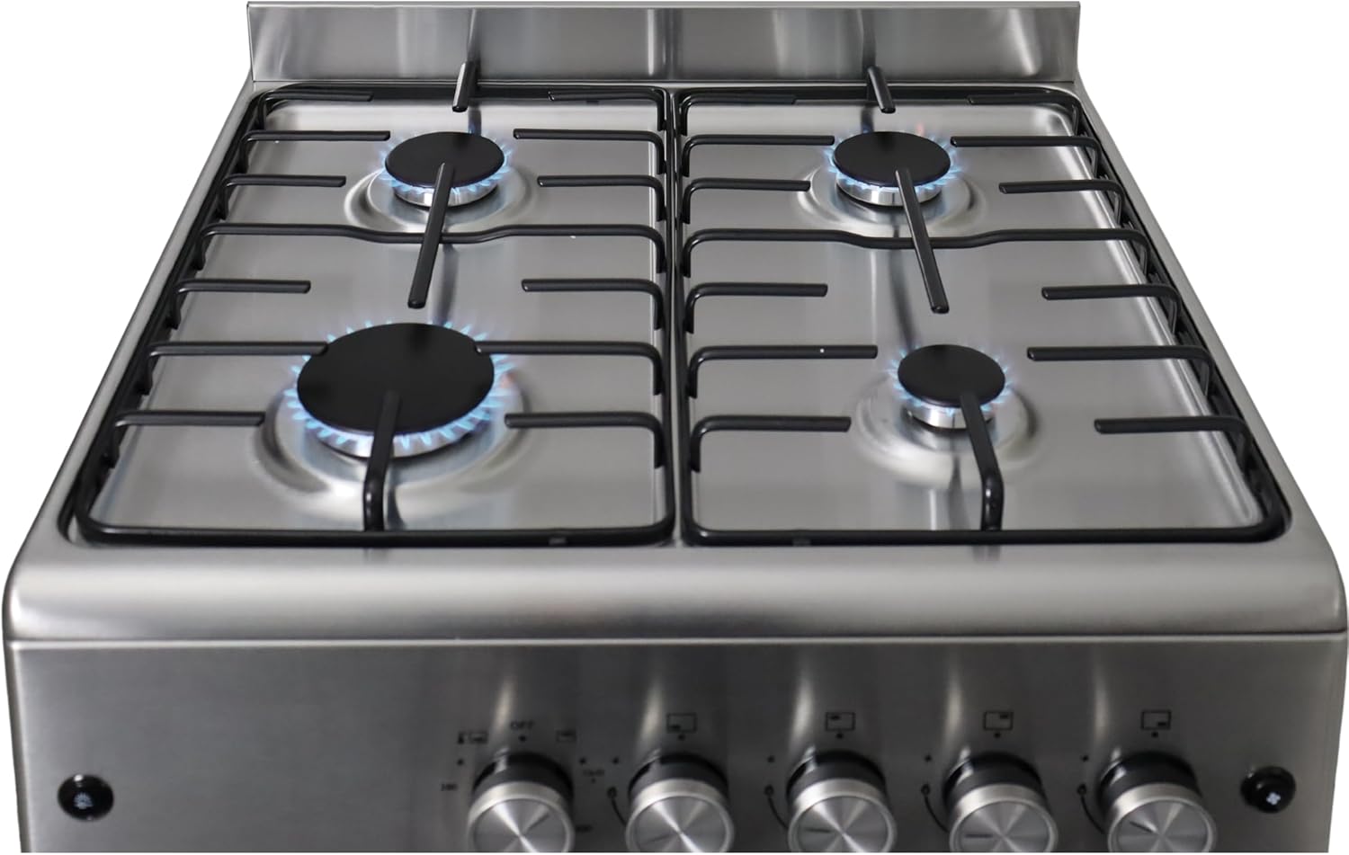 Gasline Gasherd SHGG6060FGIX Edehlstahl 60cm Gasbackofen mit Thermostat und Umluft