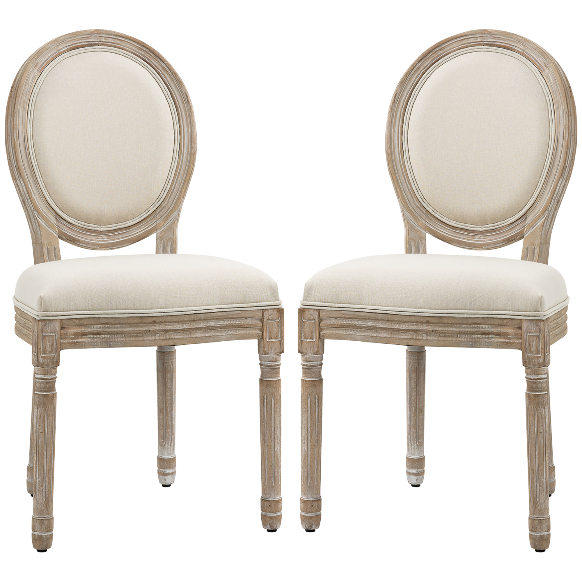 set van 2 eetkamerstoelen 49 cm x 56 cm x 96 cm