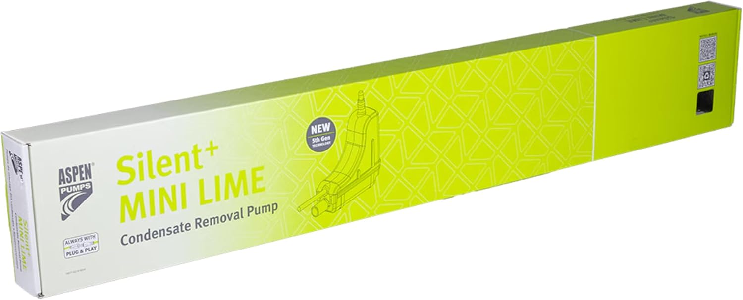 ASPEN Silent + Mini Lime Eckkanal- Kondensatpumpe für Wand- Klimageräte / 5. Generation (Slimline)