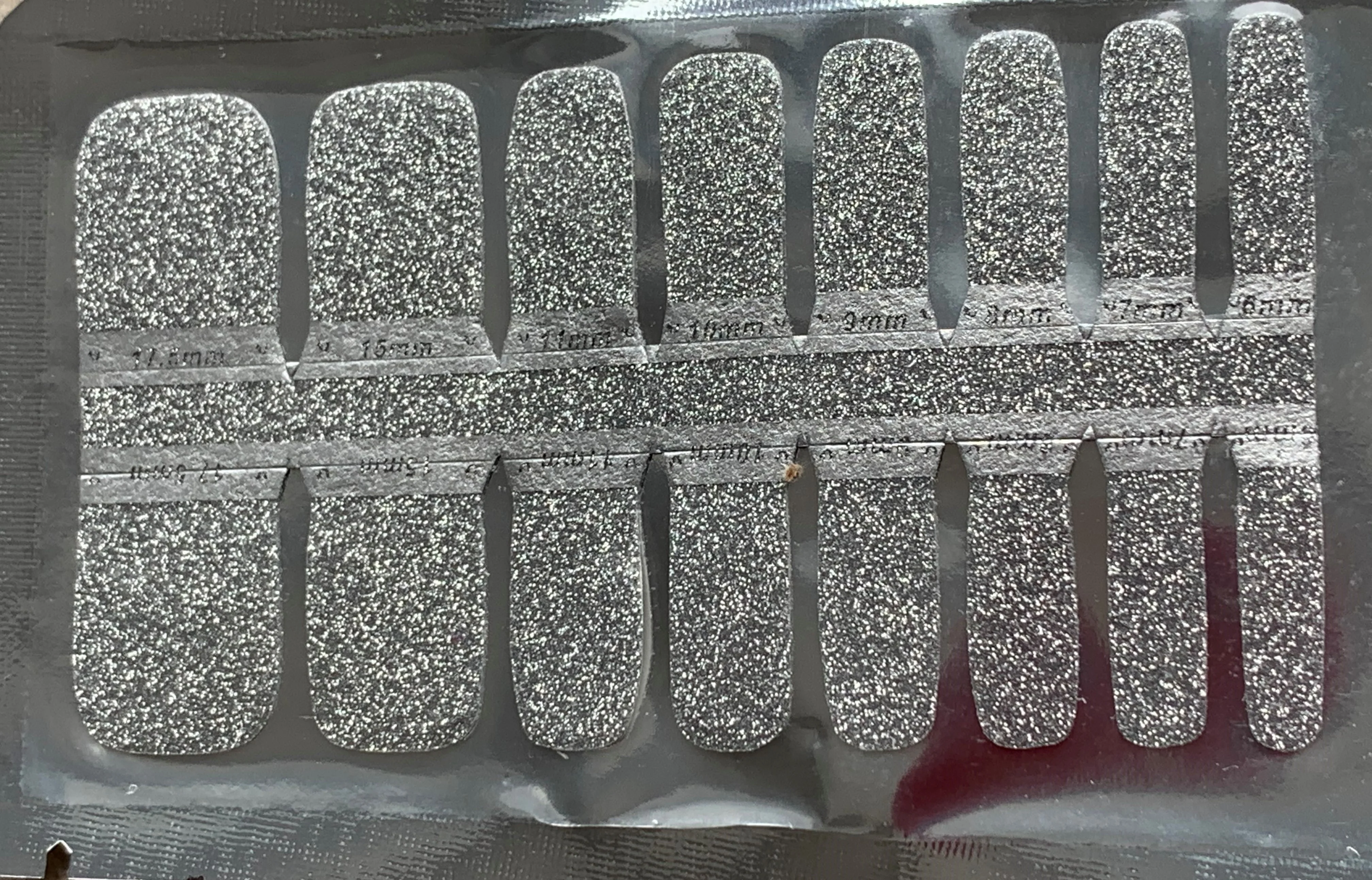 Silver Glitter Feet