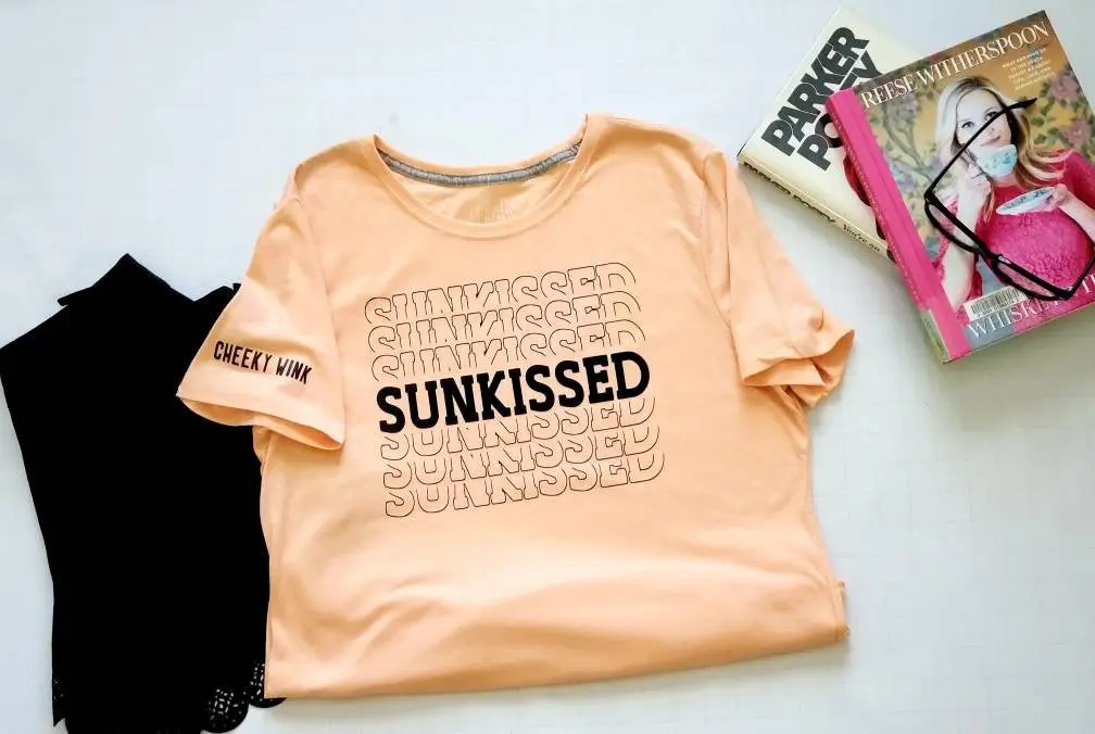 Sunkissed, Womens Cotton Tee.