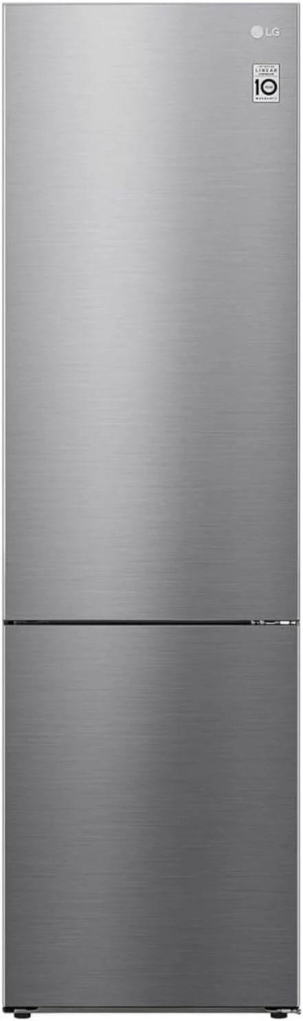 LG GBV22NCCEP Kühl-/Gefrierkombination – Smart Inverter Compressor, Total No Frost, Modern Flat Door Design, Matt Schwarz Metallic, Energieeffizienz A