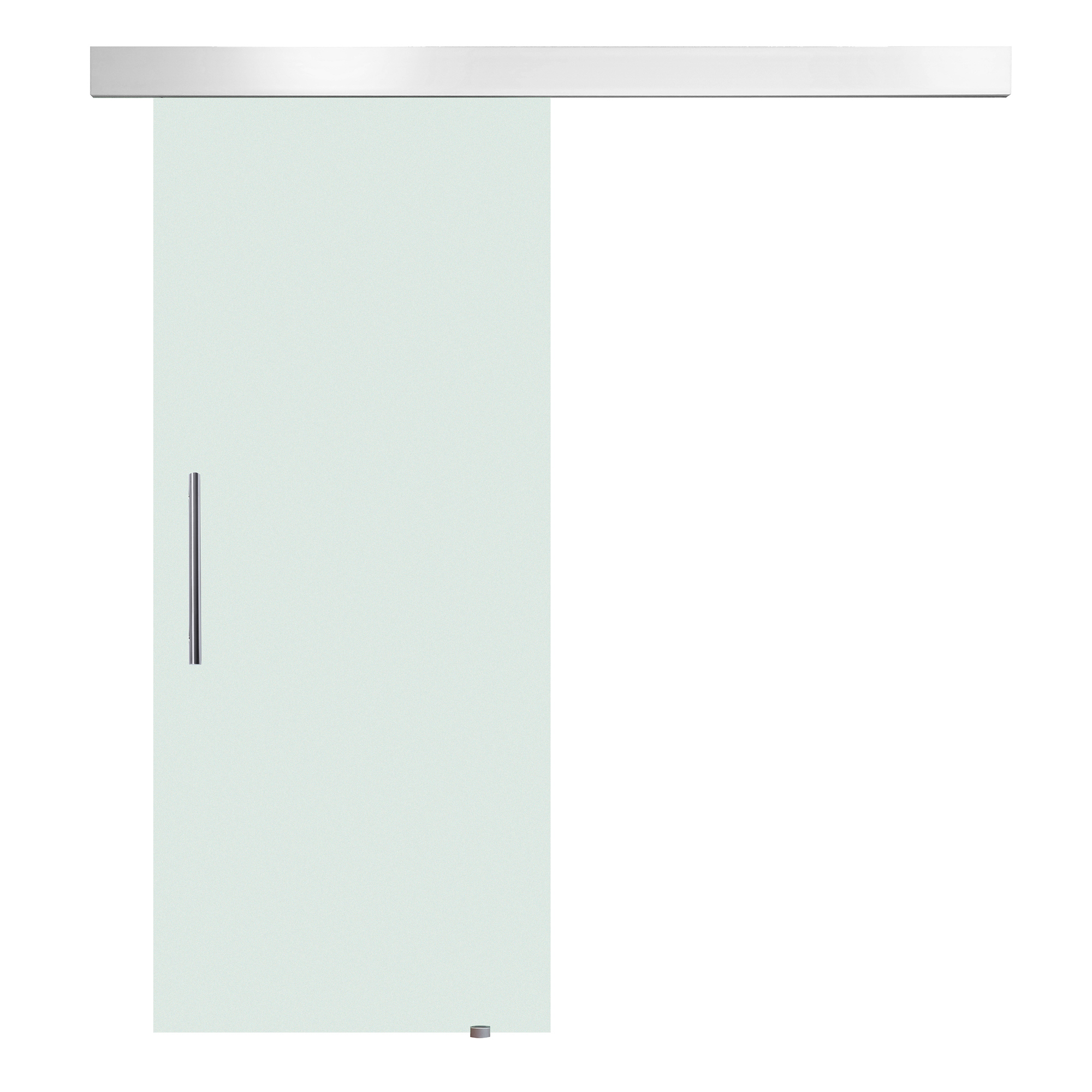glazen schuifdeur schuifdeur glazen deur transparant handgreep gesatineerd 2050 x 775 x 8 mm