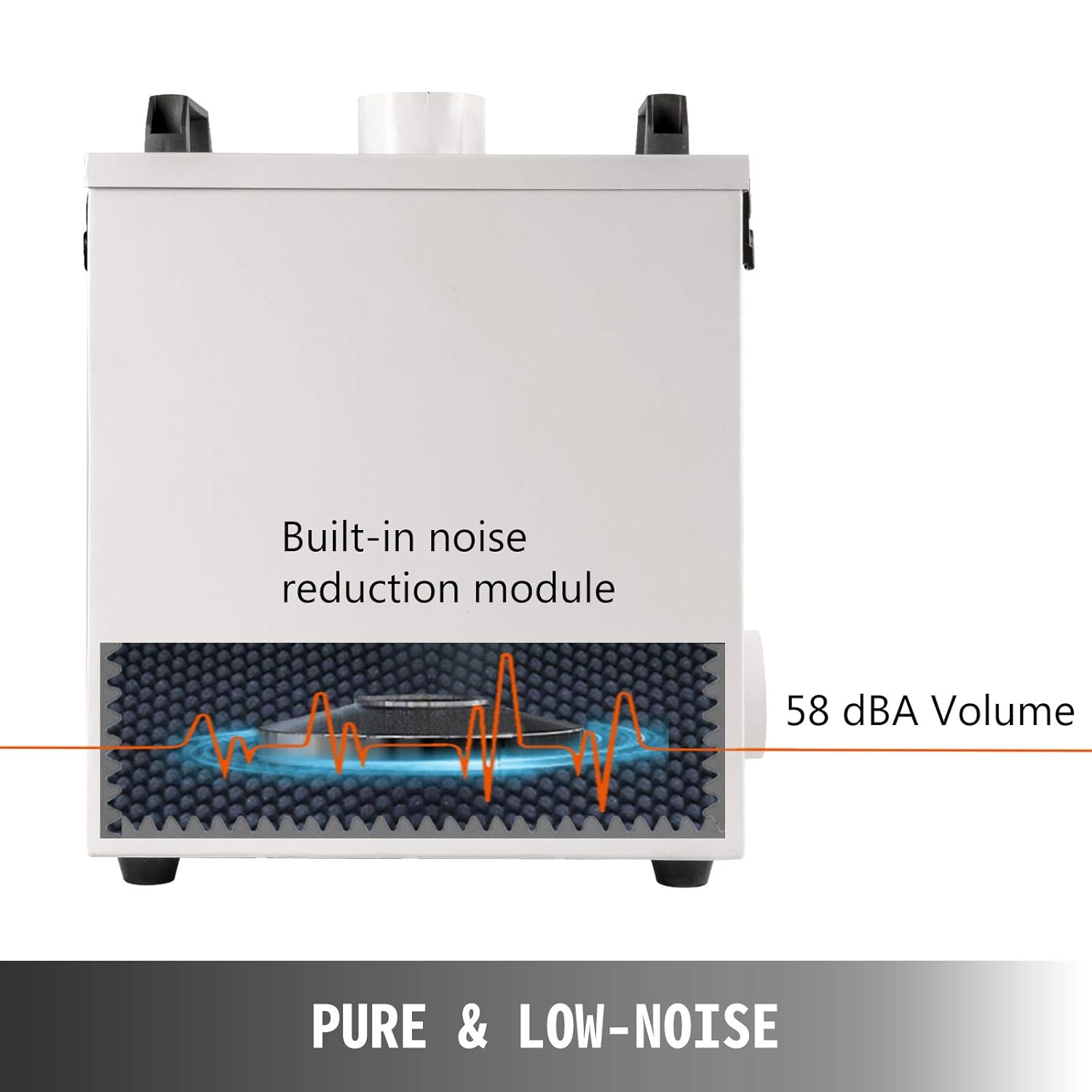VEVOR Rauchreiniger Laser-Gravur 220V, Lasergravurmaschine Luftreiniger 80W, Staubreiniger, Rauchluftreiniger für CNC-Laser, Verschleißfestes Metall, Ventilator Luftreiniger, gegen Staub, Rauch
