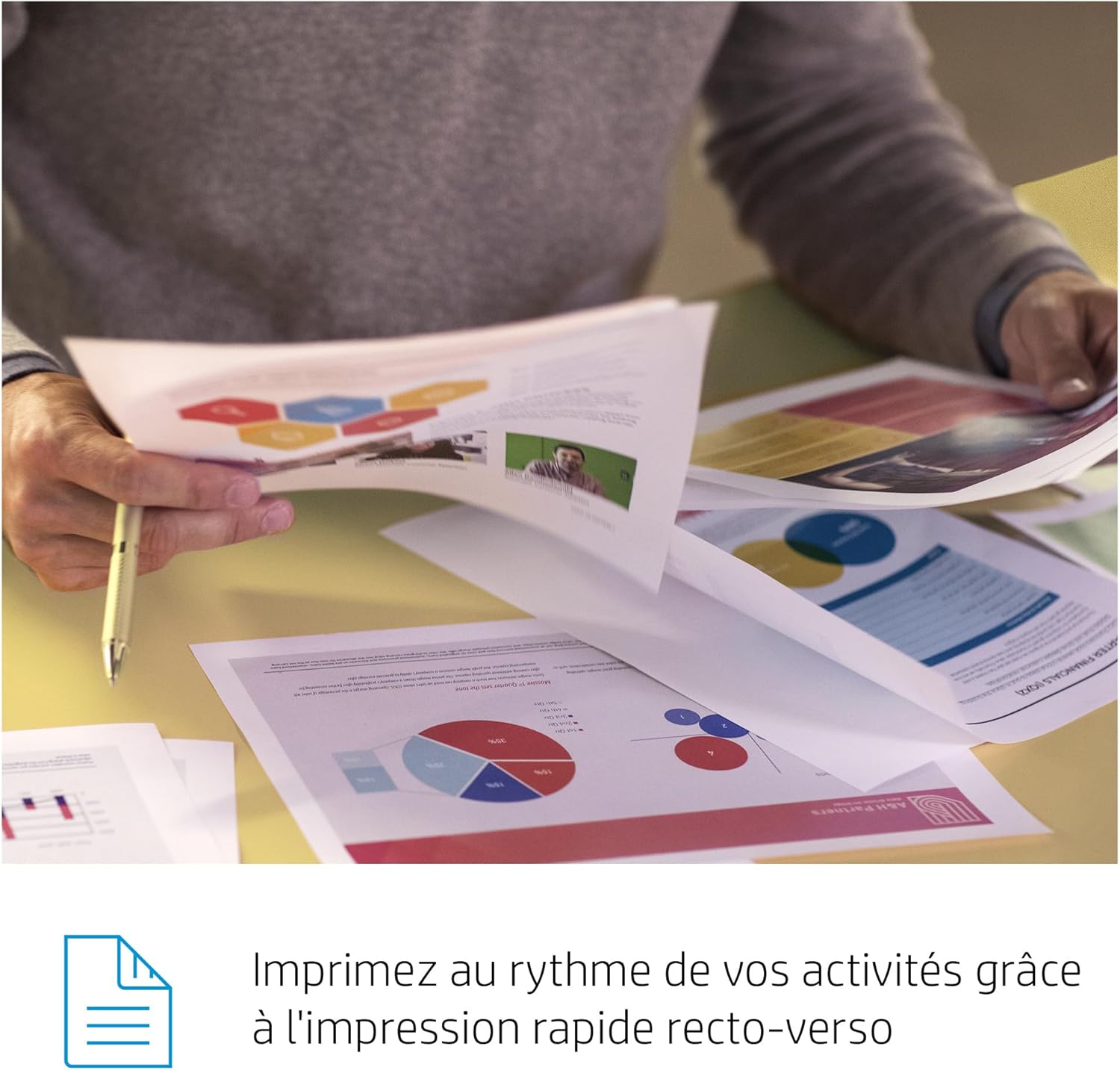 HP Color LaserJet Pro MFP 3302fdwg Multifunktions-Farblaserdrucker, Fax, Automatischer beidseitiger Druck, Touchscreen, Wi-Fi, Ethernet, USB, HP Wolf Pro Security