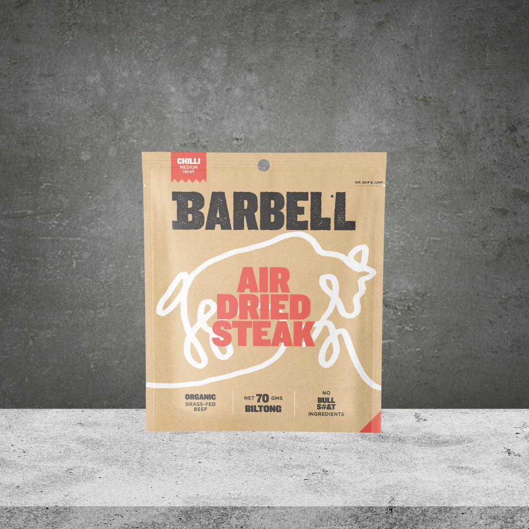 Barbell Biltong Sliced Air Dried Chilli Steak 70g