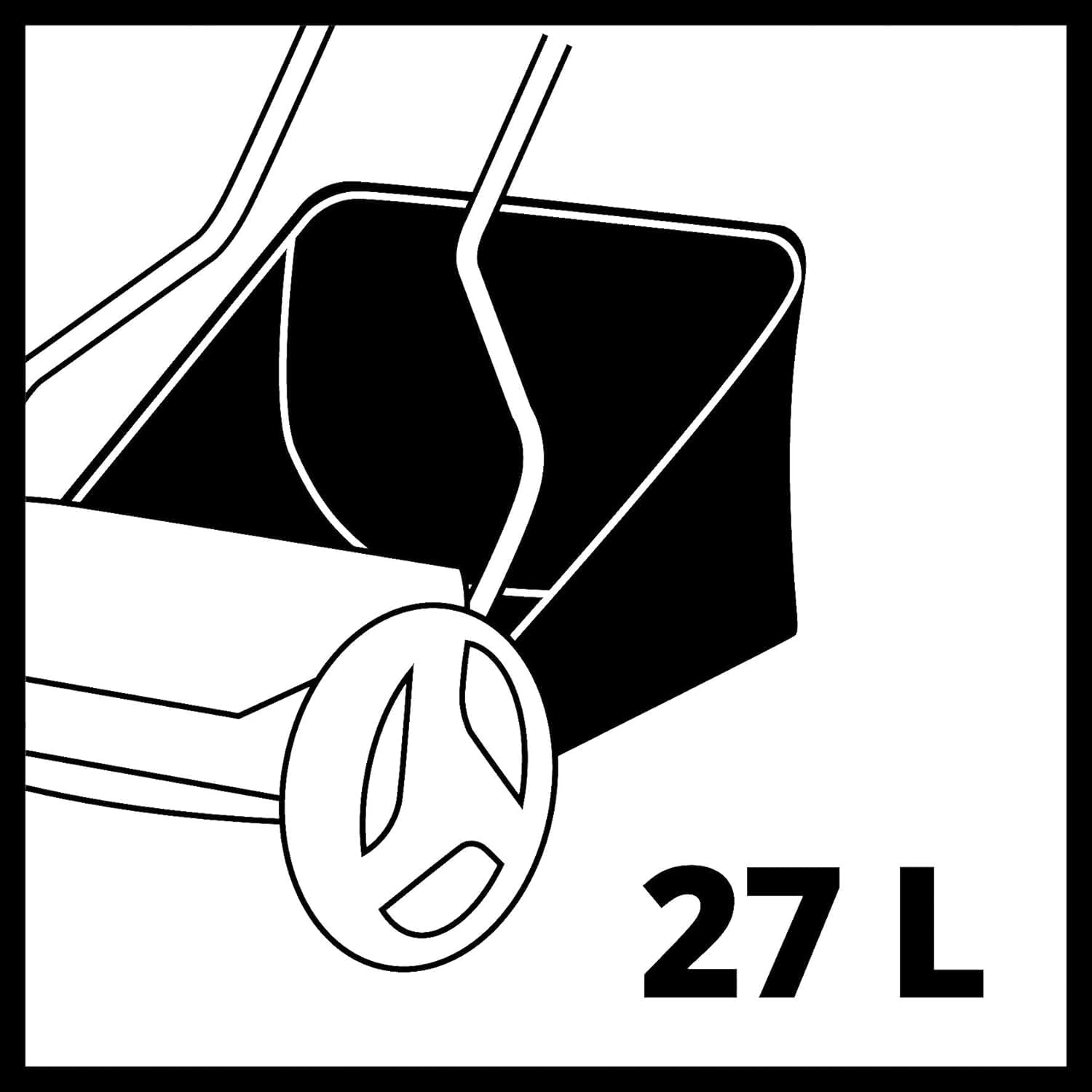 Einhell Hand-Rasenmher GC-HM 400 (bis zu 250 m, 40 cm Schnittbreite, kugelgelagerte Mhspindel mit 5 Stahlmessern, 4-stufige Schnitthheneinstellung 13-37 mm, 27 l-Fangkorb)