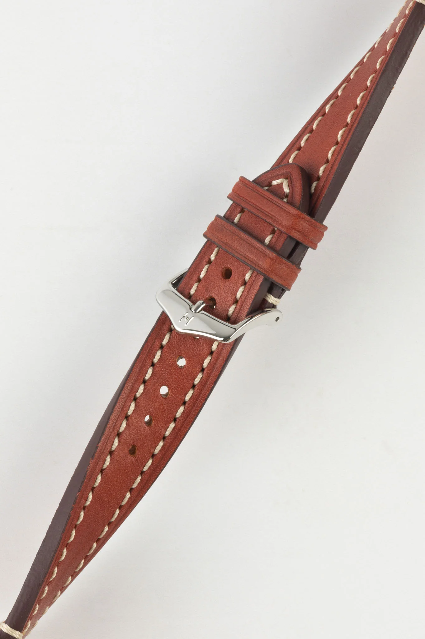 Hirsch LIBERTY Leather Watch Strap in GOLD BROWN