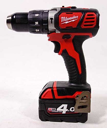 Milwaukee 4933443520 Trapano A Percussione M 18 Bpd 402C 18 V, 4,0 Ah Al Litio, 2 Livelli Di Velocità, 60 Nm, Rosso : Fai da te