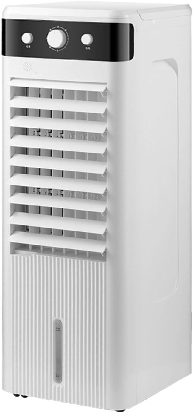 Mobiler Wassergekühlter Bodenventilator, leise oszillierende Klimaanlage mit 3 Windgeschwindigkeiten, Twin Turbolader, 4L Wassertank für Zuhause oder Büro