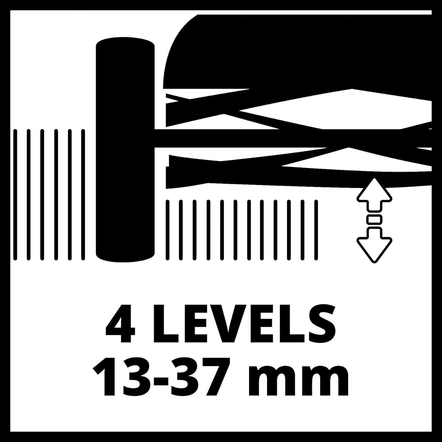 Einhell Hand-Rasenmher GC-HM 400 (bis zu 250 m, 40 cm Schnittbreite, kugelgelagerte Mhspindel mit 5 Stahlmessern, 4-stufige Schnitthheneinstellung 13-37 mm, 27 l-Fangkorb)